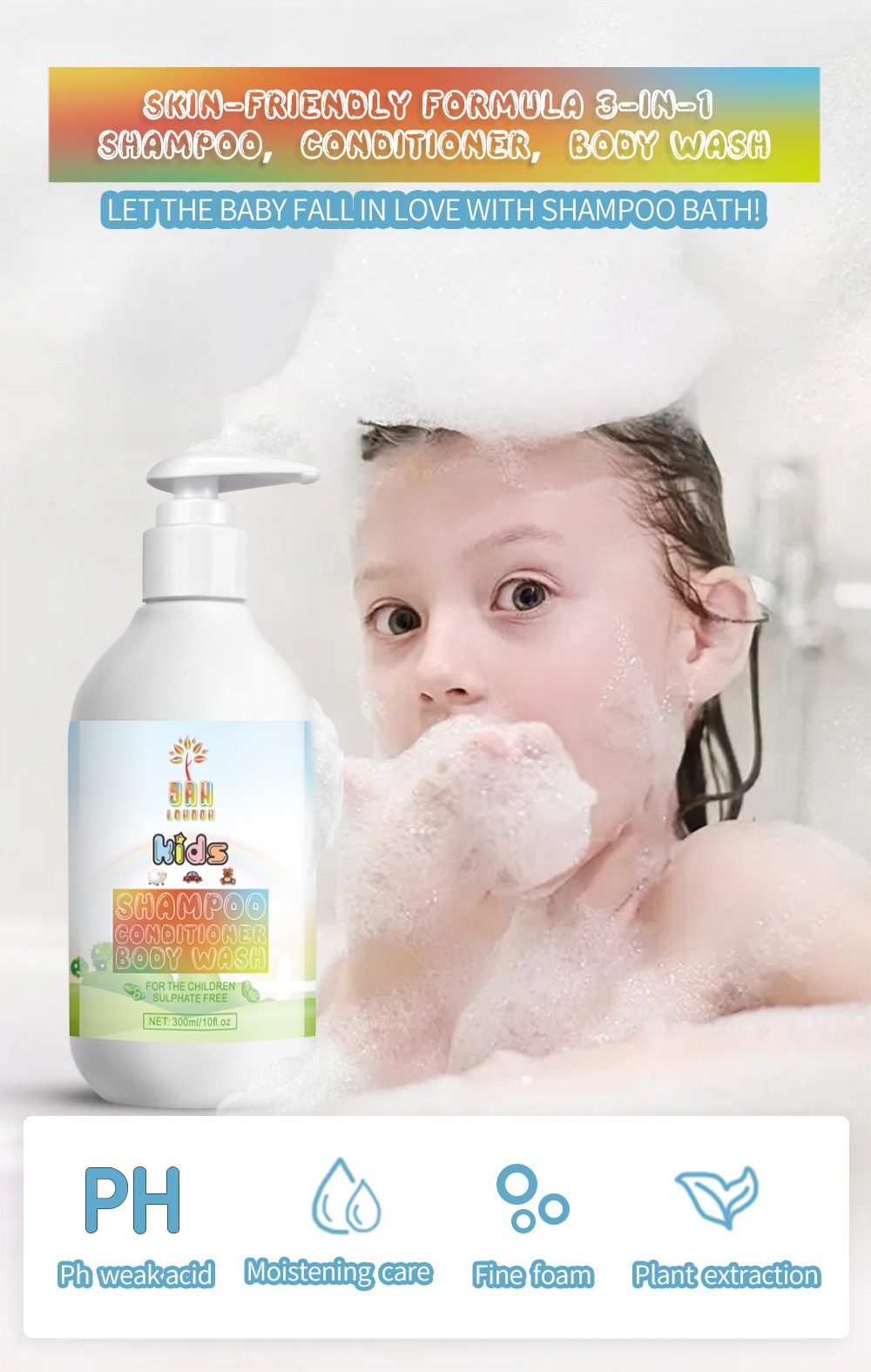 Kids: Shampoo, Conditioner & Body Wash - All in One 7 Kids: Shampoo, Conditioner & Body Wash - All in One