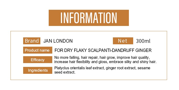Ginger Anti-Dandruff Shampoo 5 Jan London Ginger Anti-Dandruff Shampoo