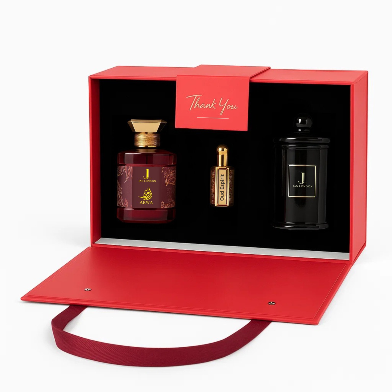 Jan London Luxury Gift Set – Arwa Perfume, Oud Esprit & Bakhoor 3 Jan London Luxury Gift Set – Arwa Perfume, Oud Esprit & Bakhoor